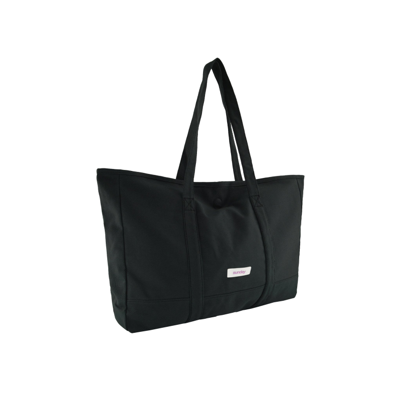 sunday tote bag black