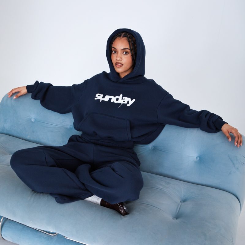 sunday hoodie blue