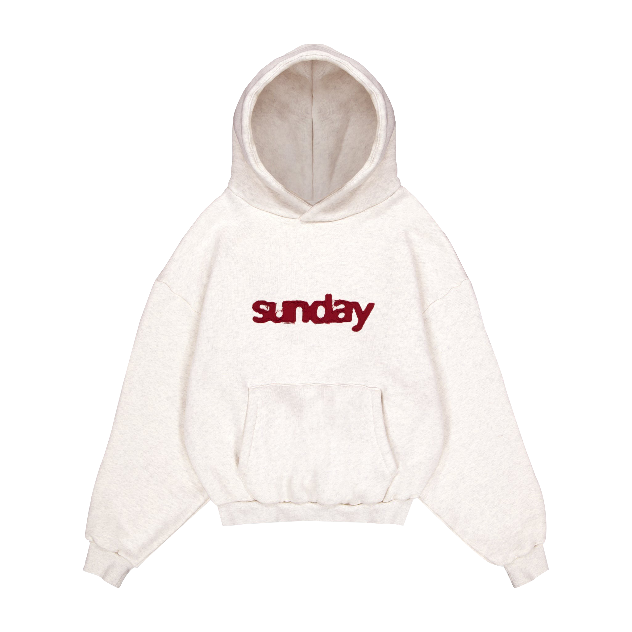 heavyweight-applique-sunday-hoodie-outmail heavyweight appliqué hoodie - oatmeal
