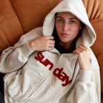 sunday zip up hoodie cream