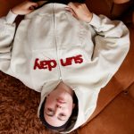 sunday zip up hoodie cream